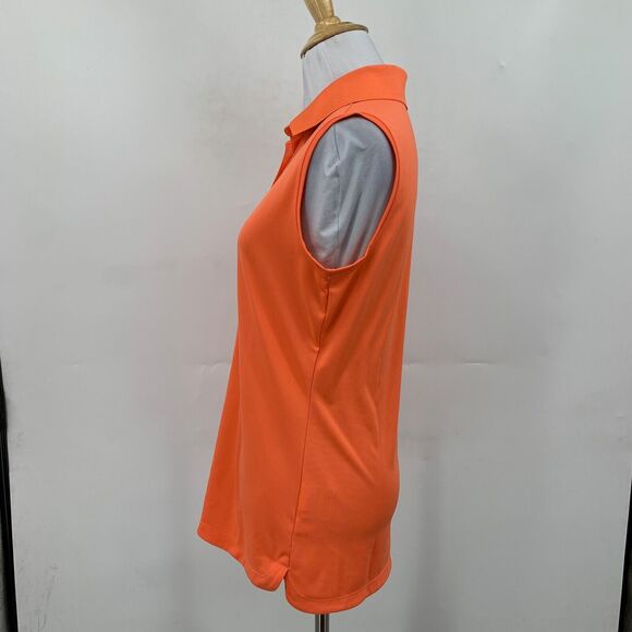 Nike Golf Shirt Womens M Medium Tangerine Tour Performance Dri Fit Collared Polo - Picture 4 of 12
